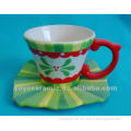 decal souvenir ceramic coffee cup and saucer